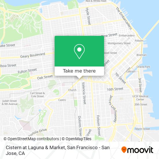 Cistern at Laguna & Market map