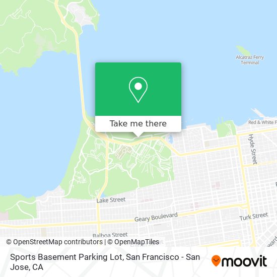 Sports Basement Parking Lot map