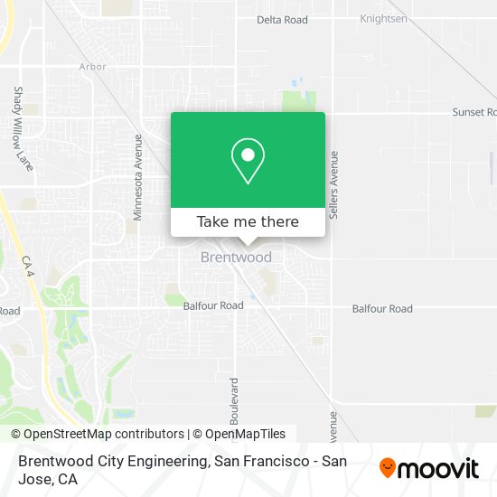 Brentwood City Engineering map