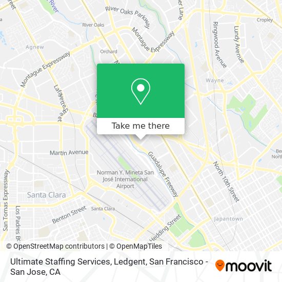 Mapa de Ultimate Staffing Services, Ledgent
