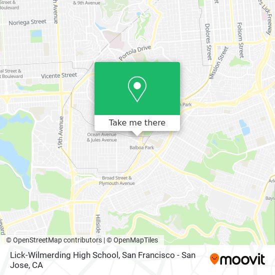 Mapa de Lick-Wilmerding High School