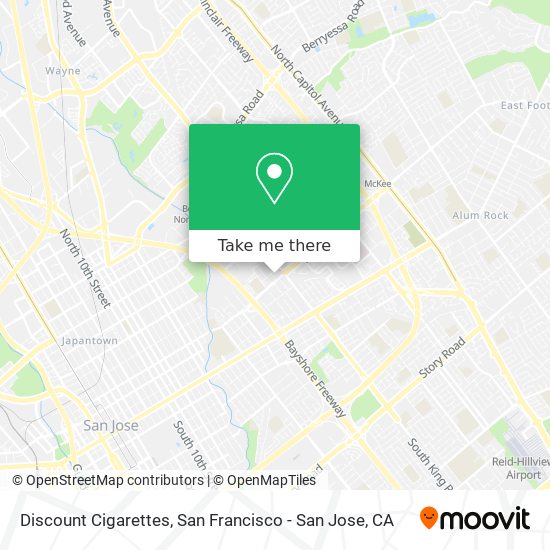 Mapa de Discount Cigarettes