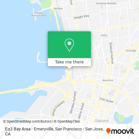 Eq3 Bay Area -  Emeryville map