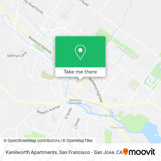 Mapa de Kenilworth Apartments