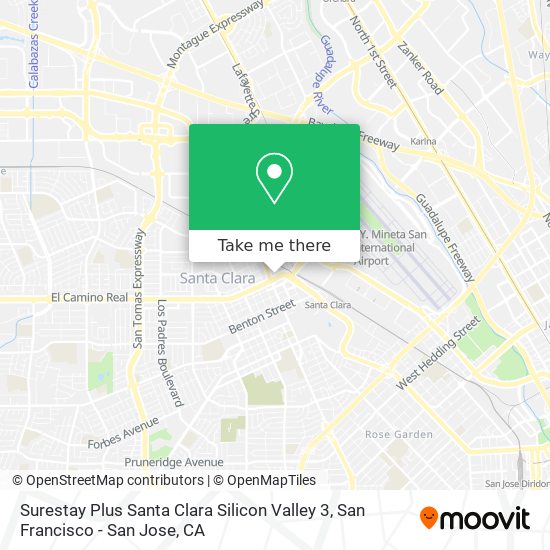 Mapa de Surestay Plus Santa Clara Silicon Valley 3