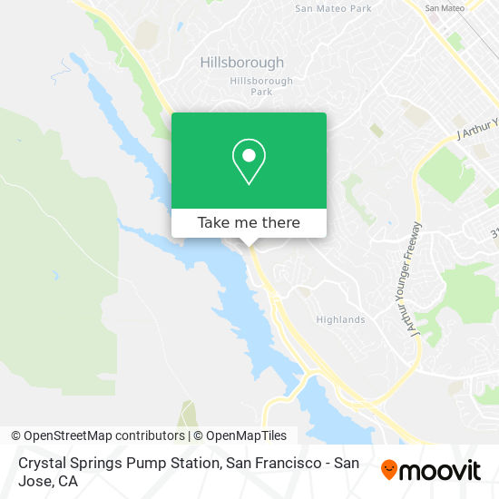 Mapa de Crystal Springs Pump Station