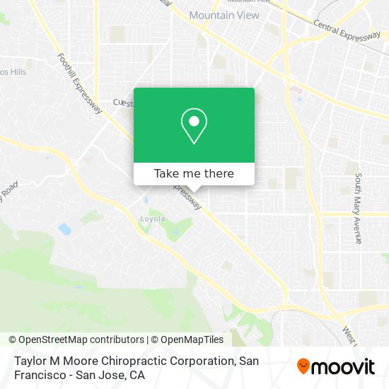 Mapa de Taylor M Moore Chiropractic Corporation