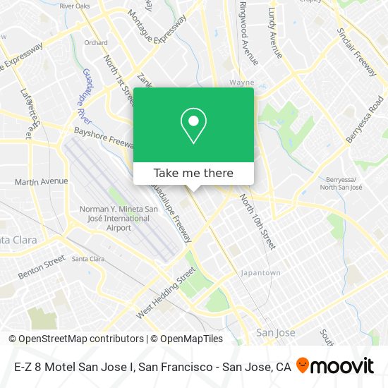 Mapa de E-Z 8 Motel San Jose I