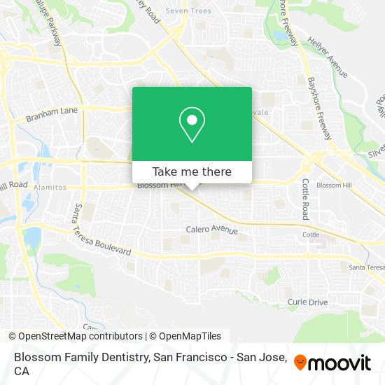 Mapa de Blossom Family Dentistry