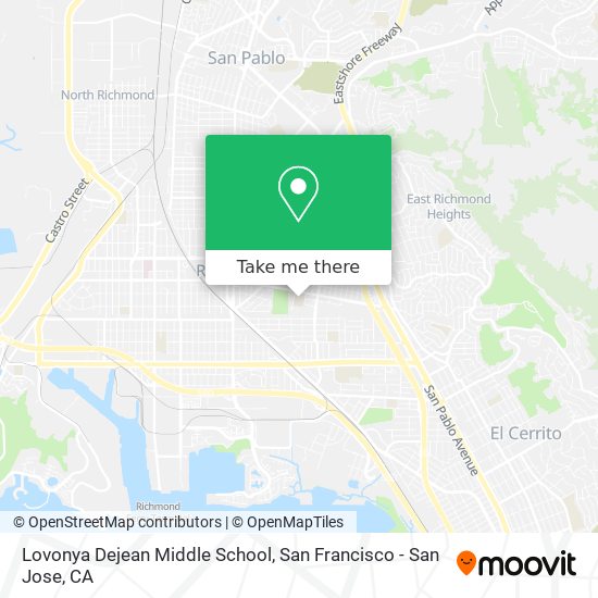 Lovonya Dejean Middle School map