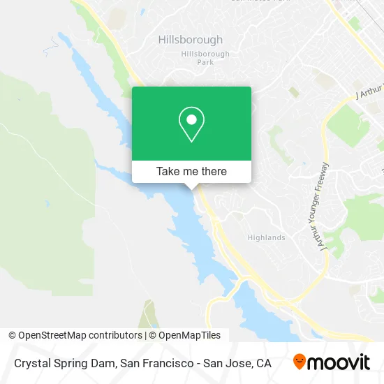 Crystal Spring Dam map