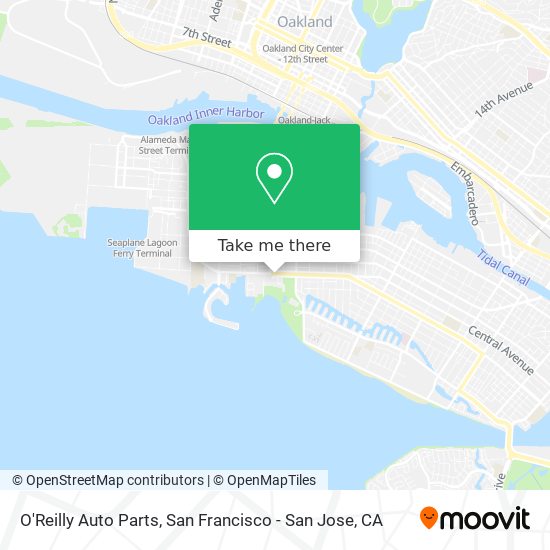 O'Reilly Auto Parts map