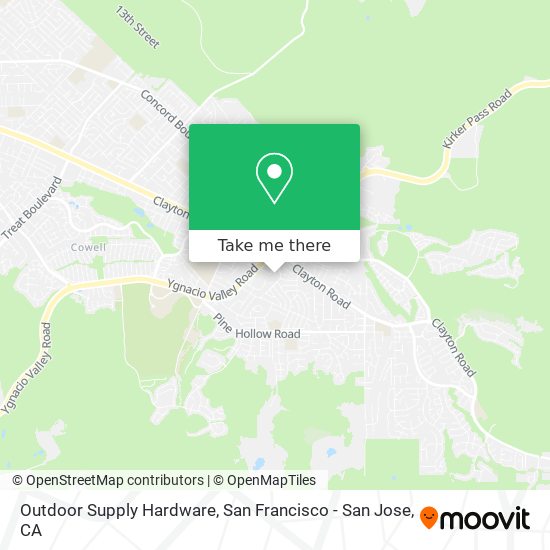 Outdoor Supply Hardware map