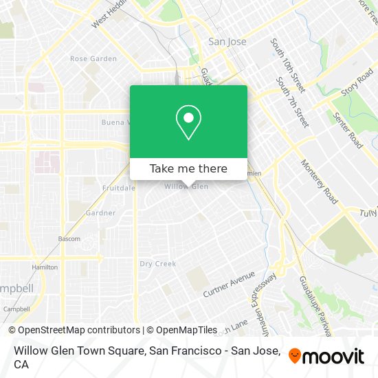 Mapa de Willow Glen Town Square