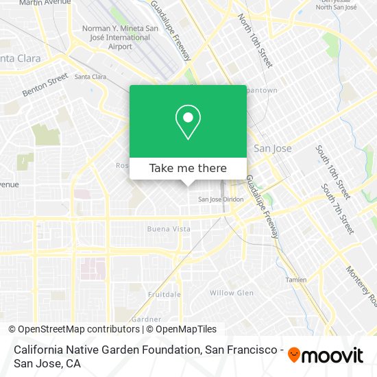 California Native Garden Foundation map