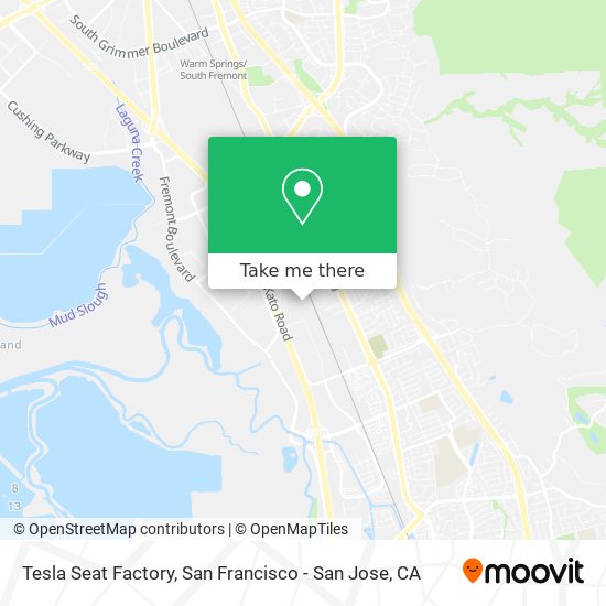 Mapa de Tesla Seat Factory