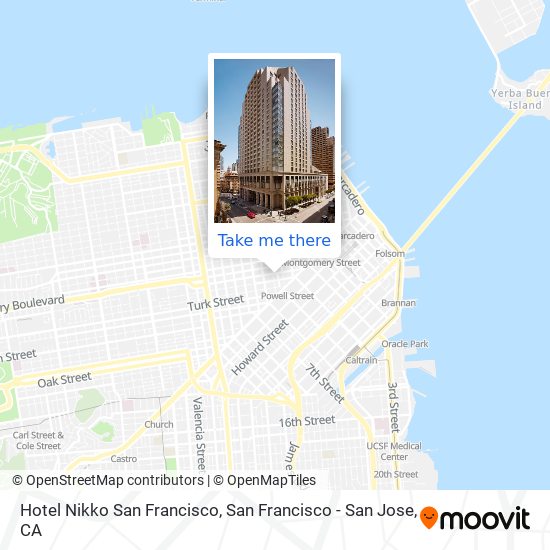 Hotel Nikko San Francisco map