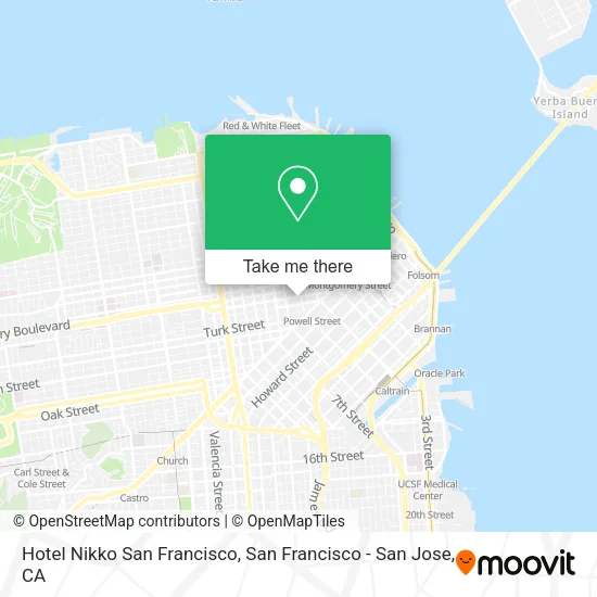 Hotel Nikko San Francisco map