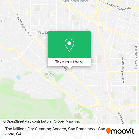 The Miller's Dry Cleaning Service map