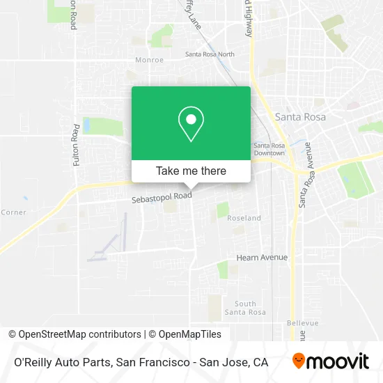 Mapa de O'Reilly Auto Parts