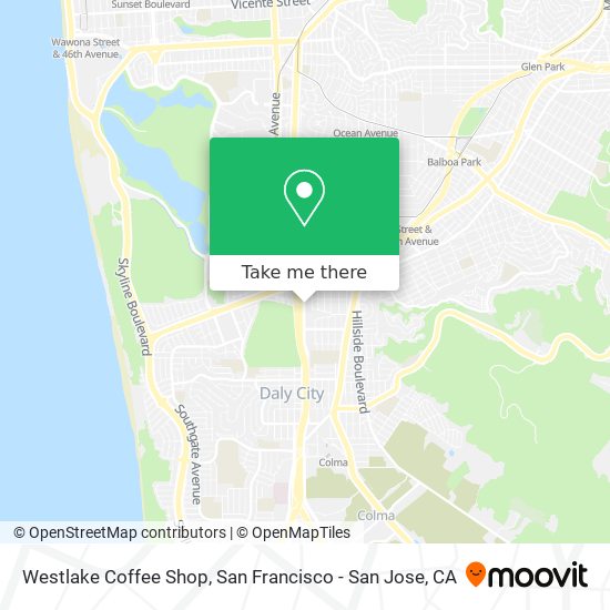 Westlake Coffee Shop map