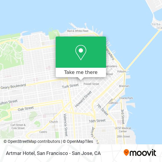 Artmar Hotel map