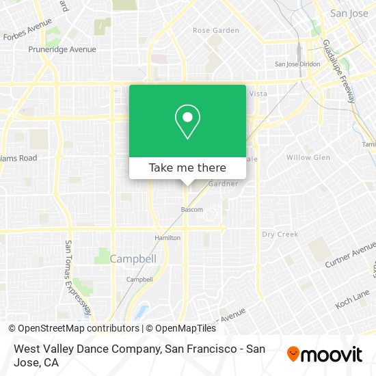 West Valley Dance Company map