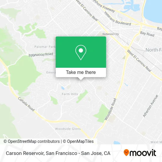 Carson Reservoir map
