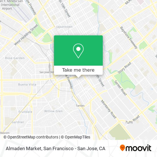 Almaden Market map