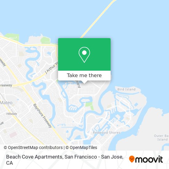 Beach Cove Apartments map