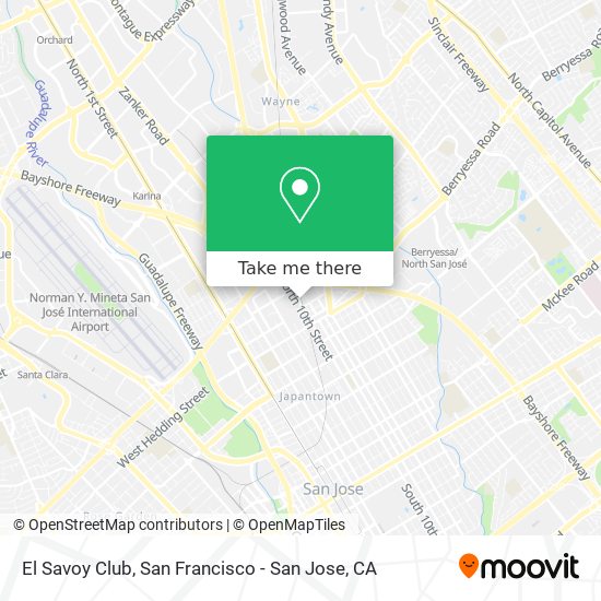 El Savoy Club map