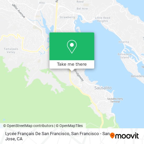 Mapa de Lycée Français De San Francisco