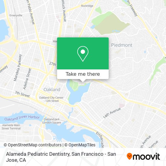 Alameda Pediatric Dentistry map