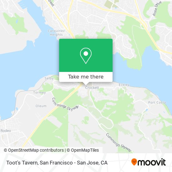 Toot's Tavern map