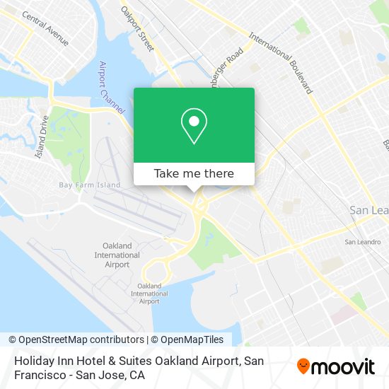 Mapa de Holiday Inn Hotel & Suites Oakland Airport