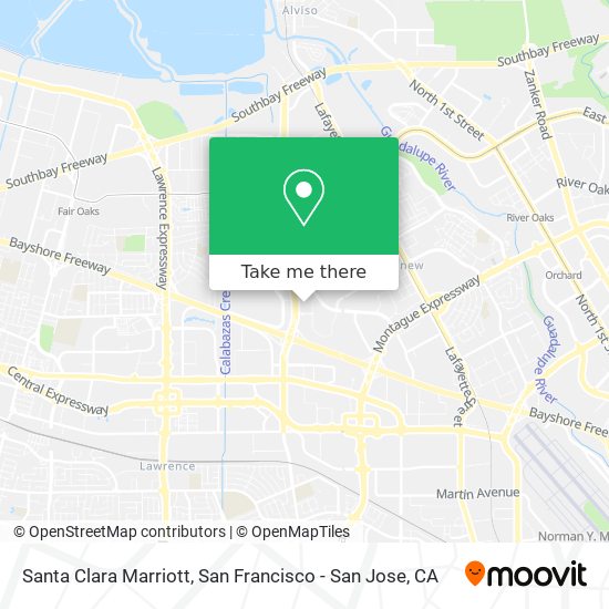 Mapa de Santa Clara Marriott