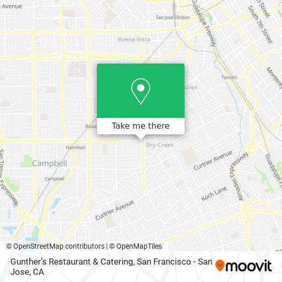 Mapa de Gunther's Restaurant & Catering