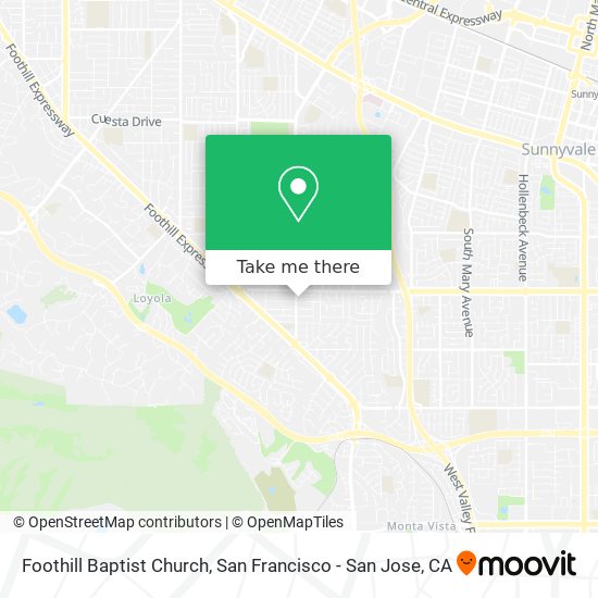 Mapa de Foothill Baptist Church