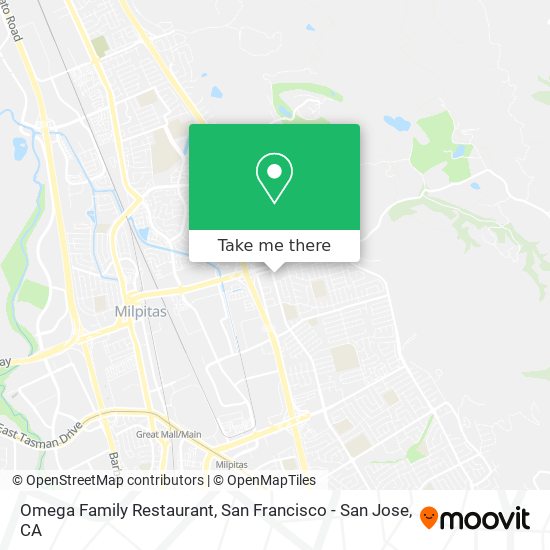 Omega Family Restaurant map