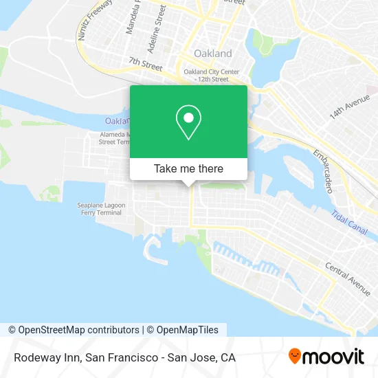 Mapa de Rodeway Inn