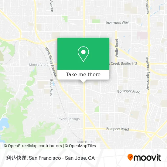 Mapa de 利达快递