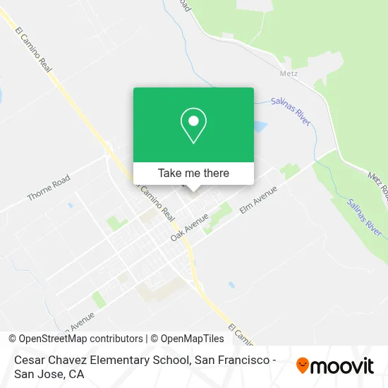 Cesar Chavez Elementary School map