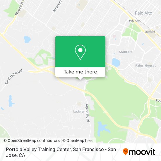 Portola Valley Training Center map