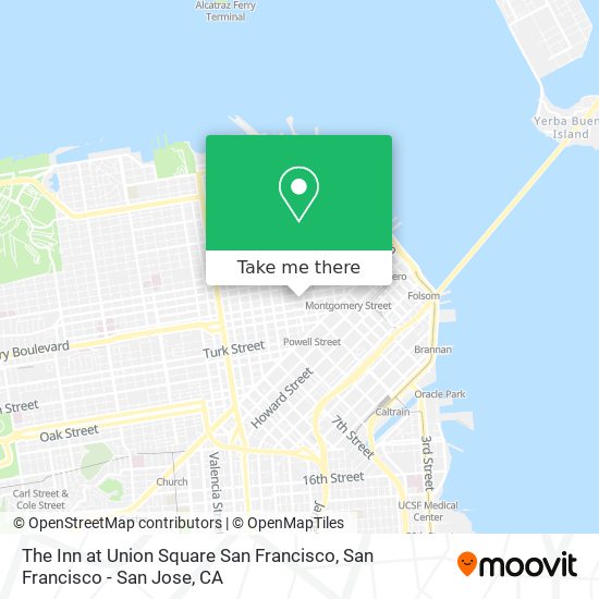 The Inn at Union Square San Francisco map