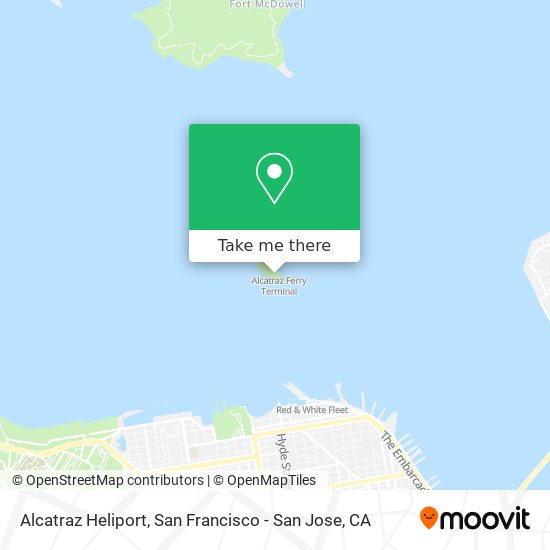 Alcatraz Heliport map