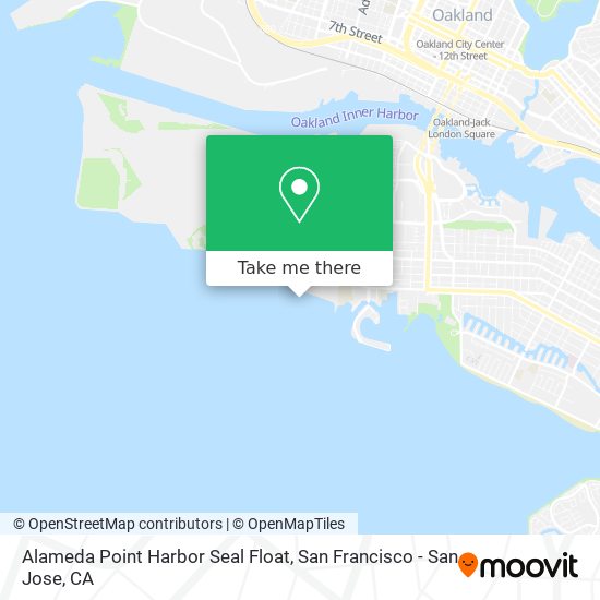 Alameda Point Harbor Seal Float map