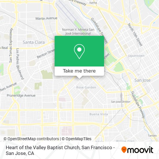 Heart of the Valley Baptist Church map