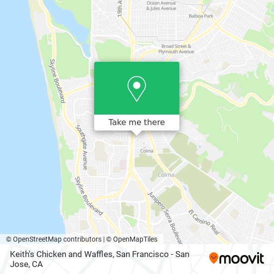 Mapa de Keith's Chicken and Waffles