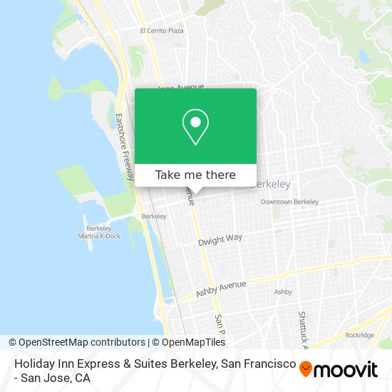 Holiday Inn Express & Suites Berkeley map