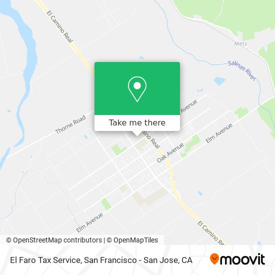 El Faro Tax Service map